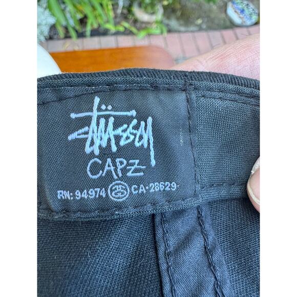 Stussy Capz MFG Worldwide Tribe Cheetah Print Bill Snapback Hat Black - Picture 9 of 10